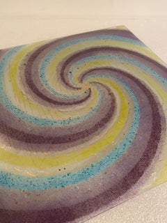 Mid-Century Modern Michael and Frances Higgins Glass Charger, 1960