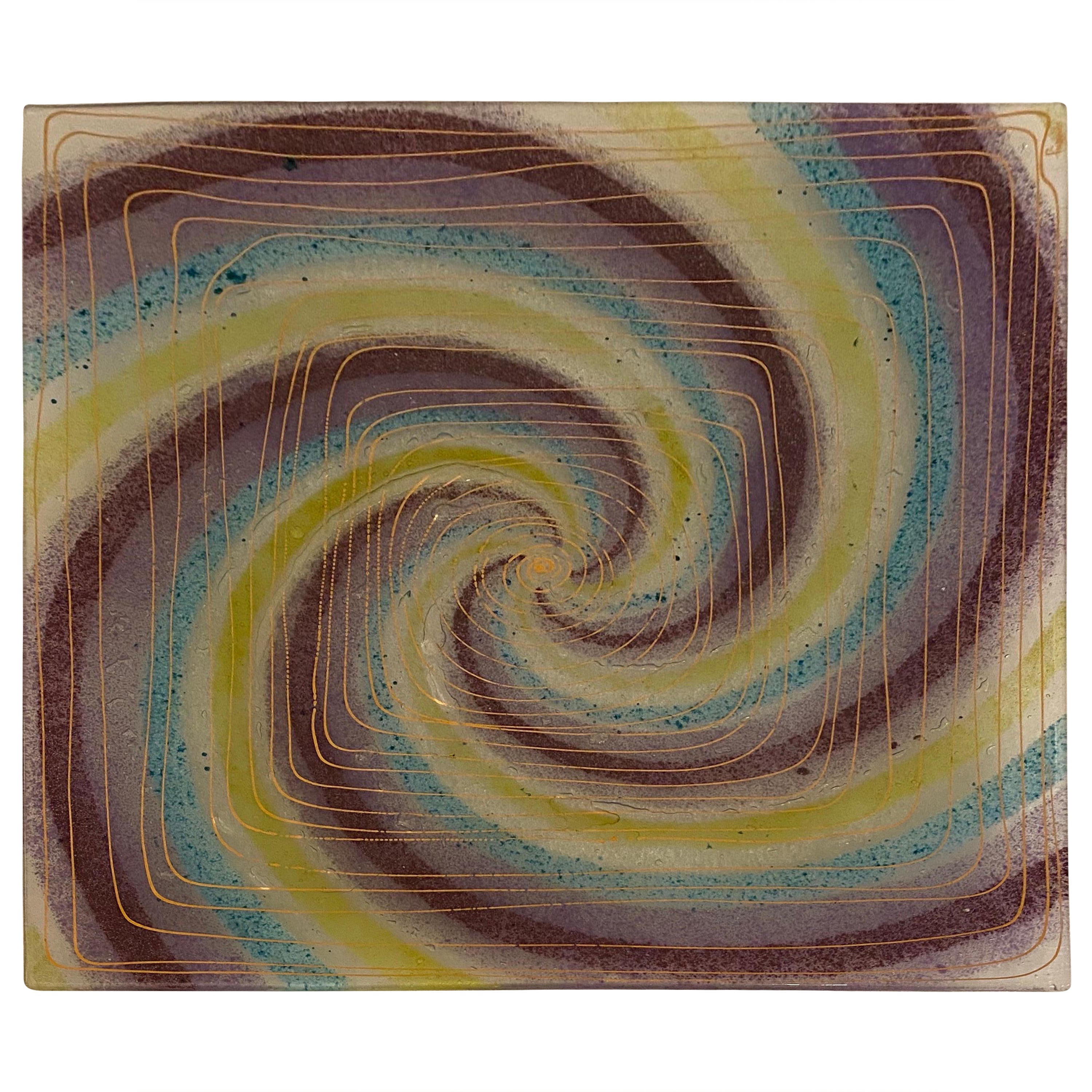 Michael and Frances Higgins Glass Charger