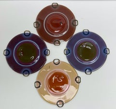 Michael and Frances Higgins Rondelay Art Glass Sculpture