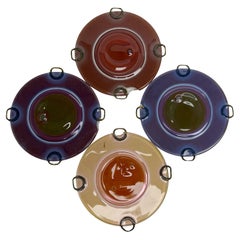 Michael and Frances Higgins Rondelay Art Glass Sculpture