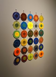 Michael and Frances Higgins Rondelay Glass Screen, circa 1960