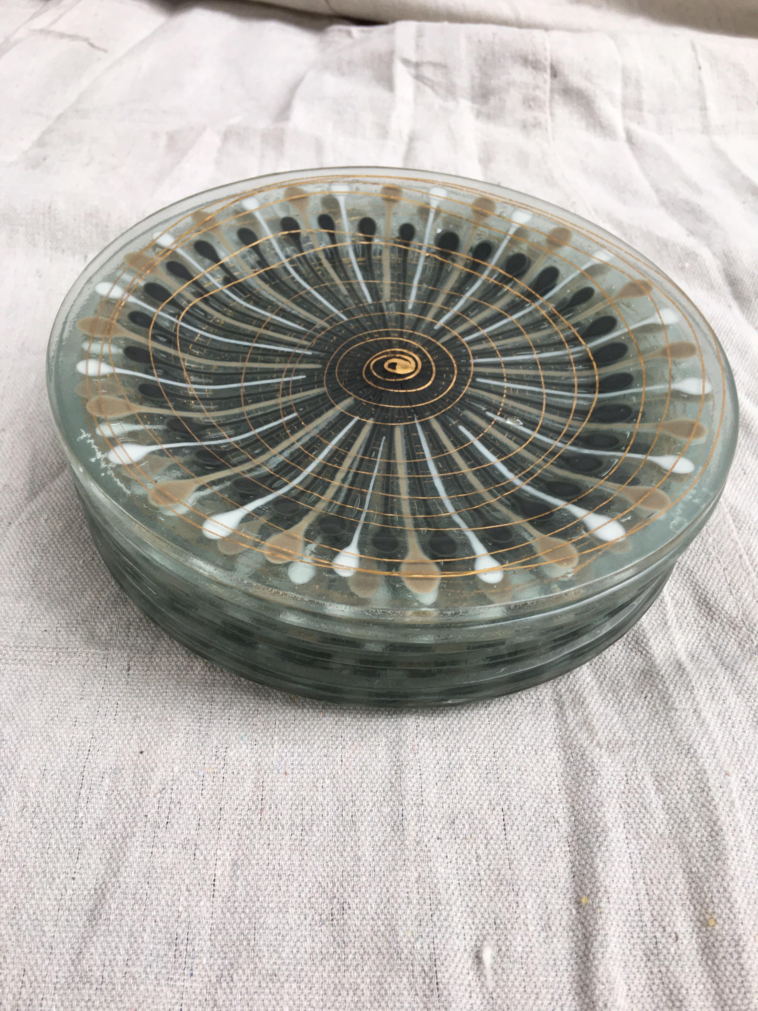 Michael and Frances Higgins Set of 8 Plates, All Etched Signatures 2