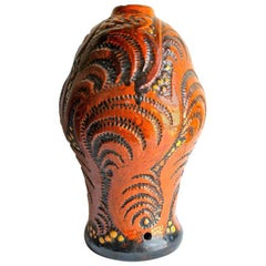 Michael Andersen & Sons Ceramic Art Nouveau Lamp Base