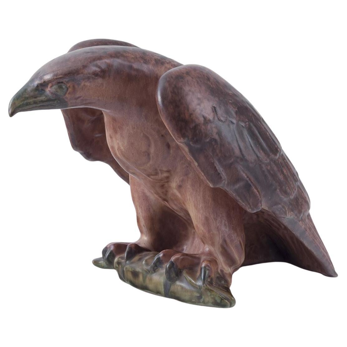 Michael Andersen and Sons. Impressive ceramic sculpture of eagle.