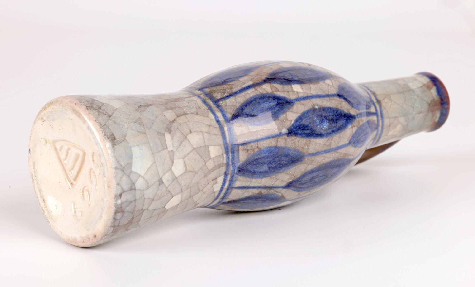 Michael Andersen Bornholm Danish Ceramic Bottle Vase For Sale 5