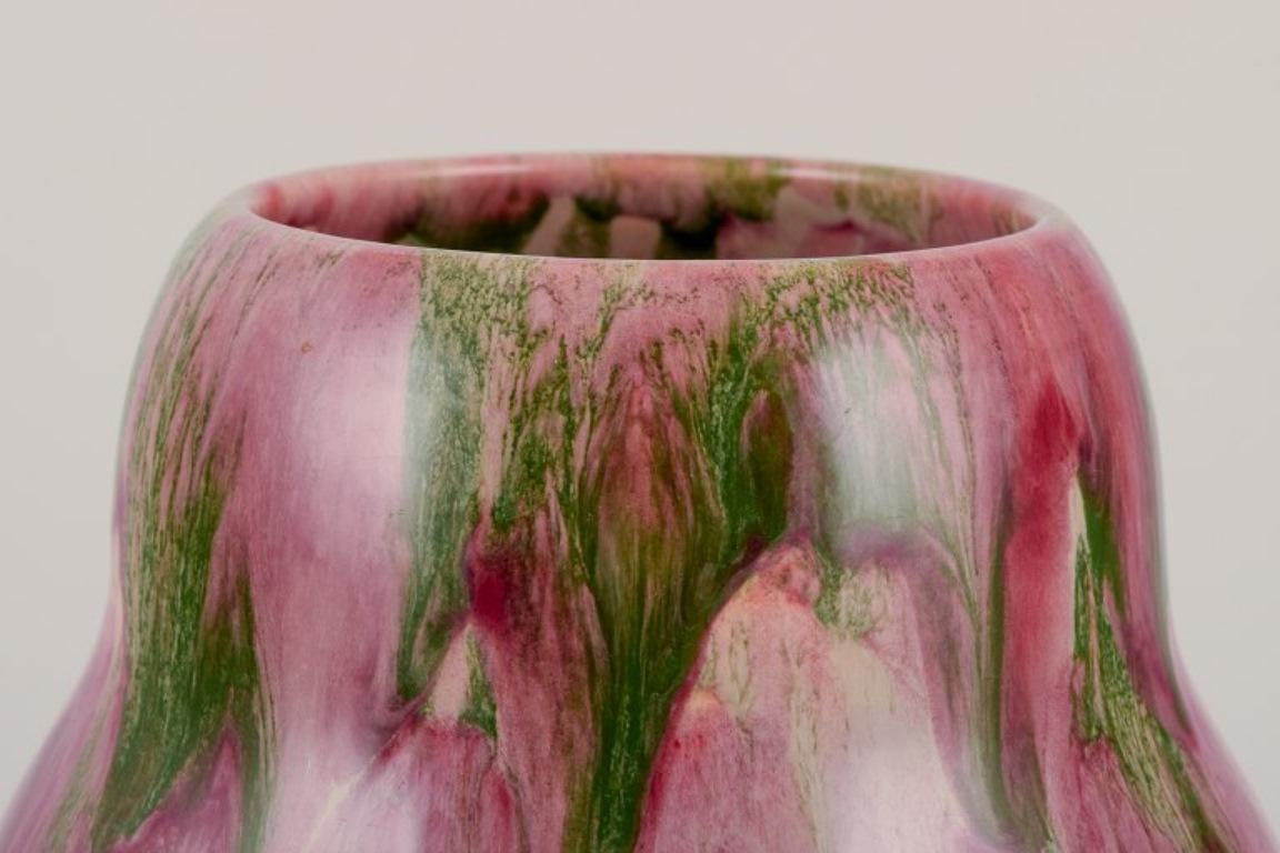 Scandinavian Modern Michael Andersen, Bornholm. Large vase in ceramic. Mid-20th C. For Sale