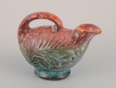 Michael Andersen, Bornholm.  Small ceramic jug. Mi-20th C.