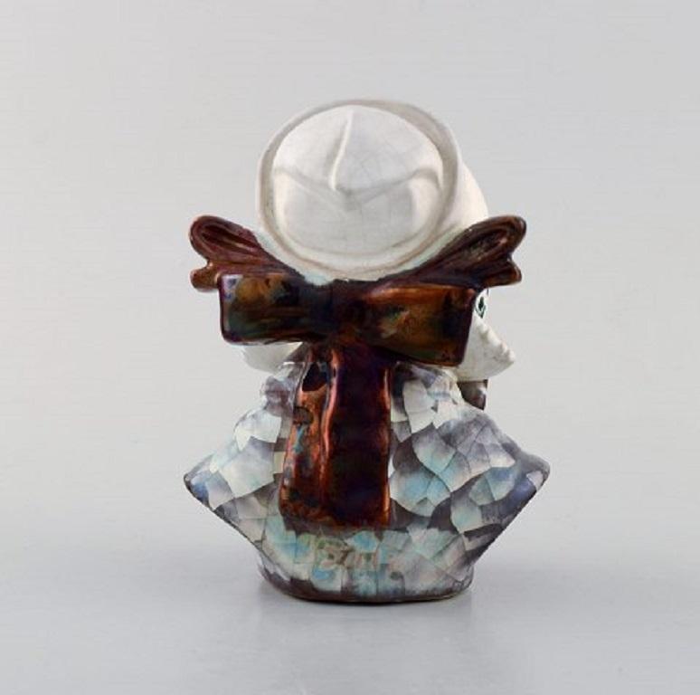 Michael Andersen Keramik aus Bornholm, ein Paar Köpfe, Nationalkostüme im Angebot 1