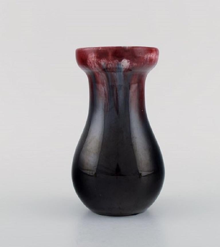 Danish Michael Andersen, Denmark, Two Vases in Glazed Ceramics, 1950s For Sale