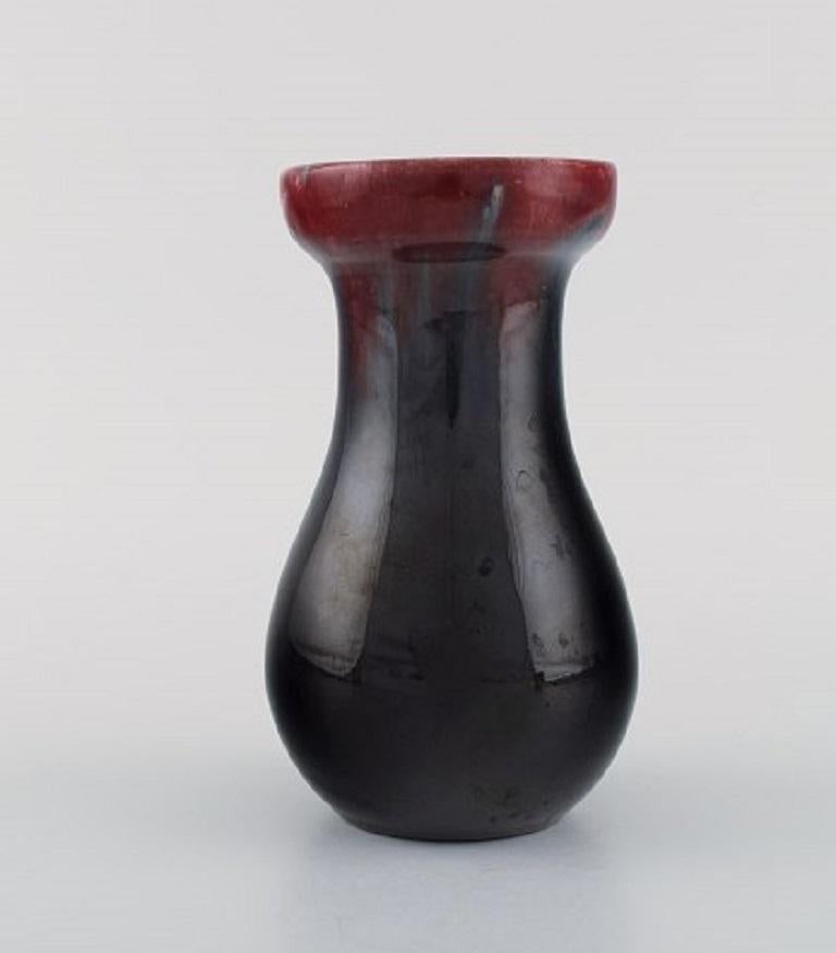 Michael Andersen, Denmark, Two Vases in Glazed Ceramics, 1950s In Good Condition For Sale In Copenhagen, DK