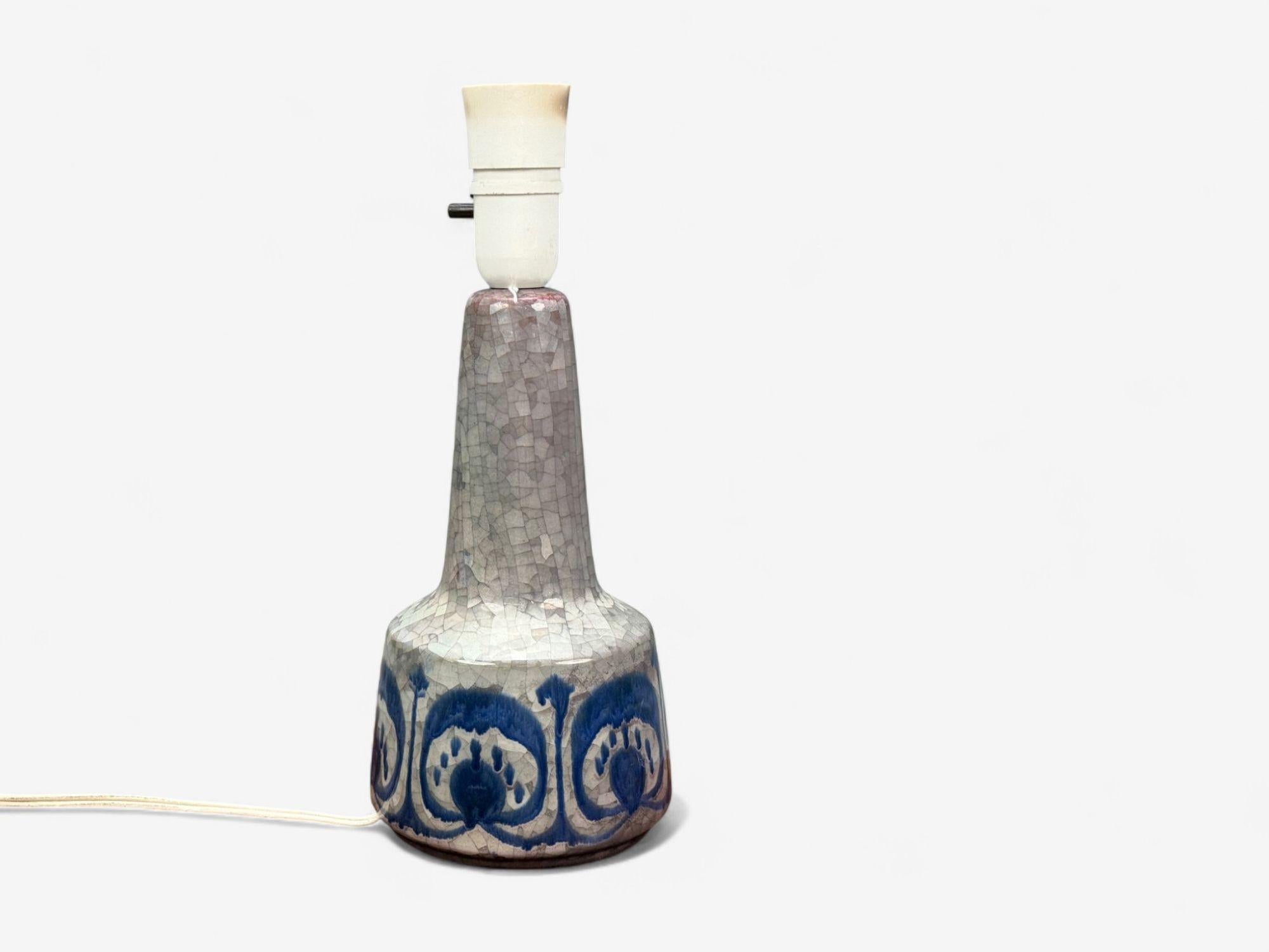 Danish Michael Andersen, Glazed Stoneware, Table Lamp, Denmark, 1970s For Sale