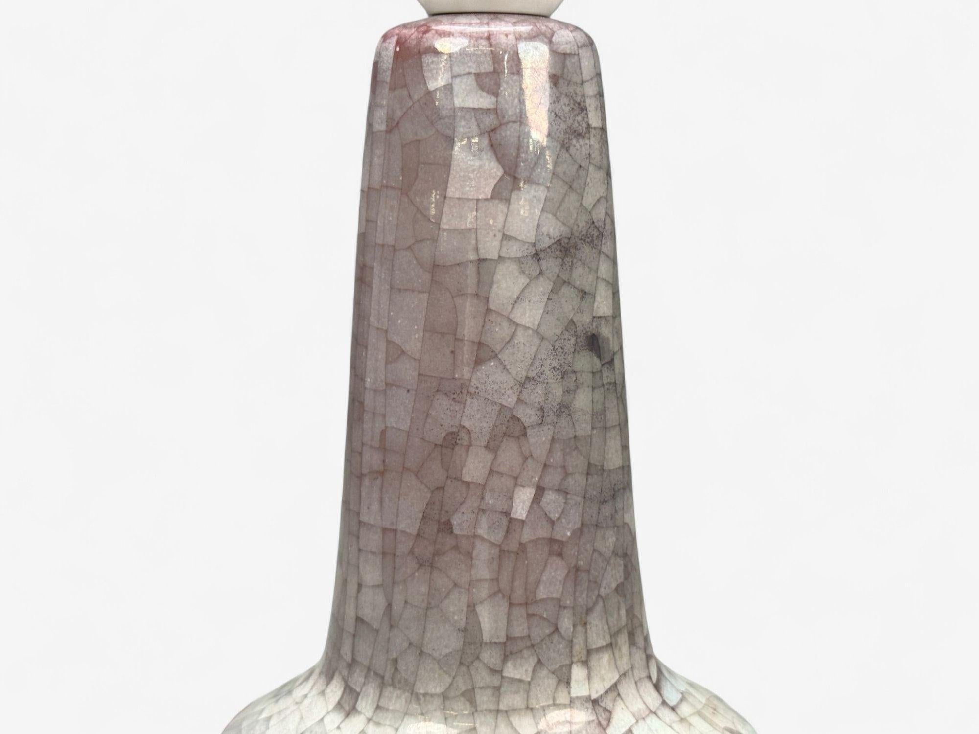 Michael Andersen, Glazed Stoneware, Table Lamp, Denmark, 1970s In Good Condition For Sale In Manhasset, NY