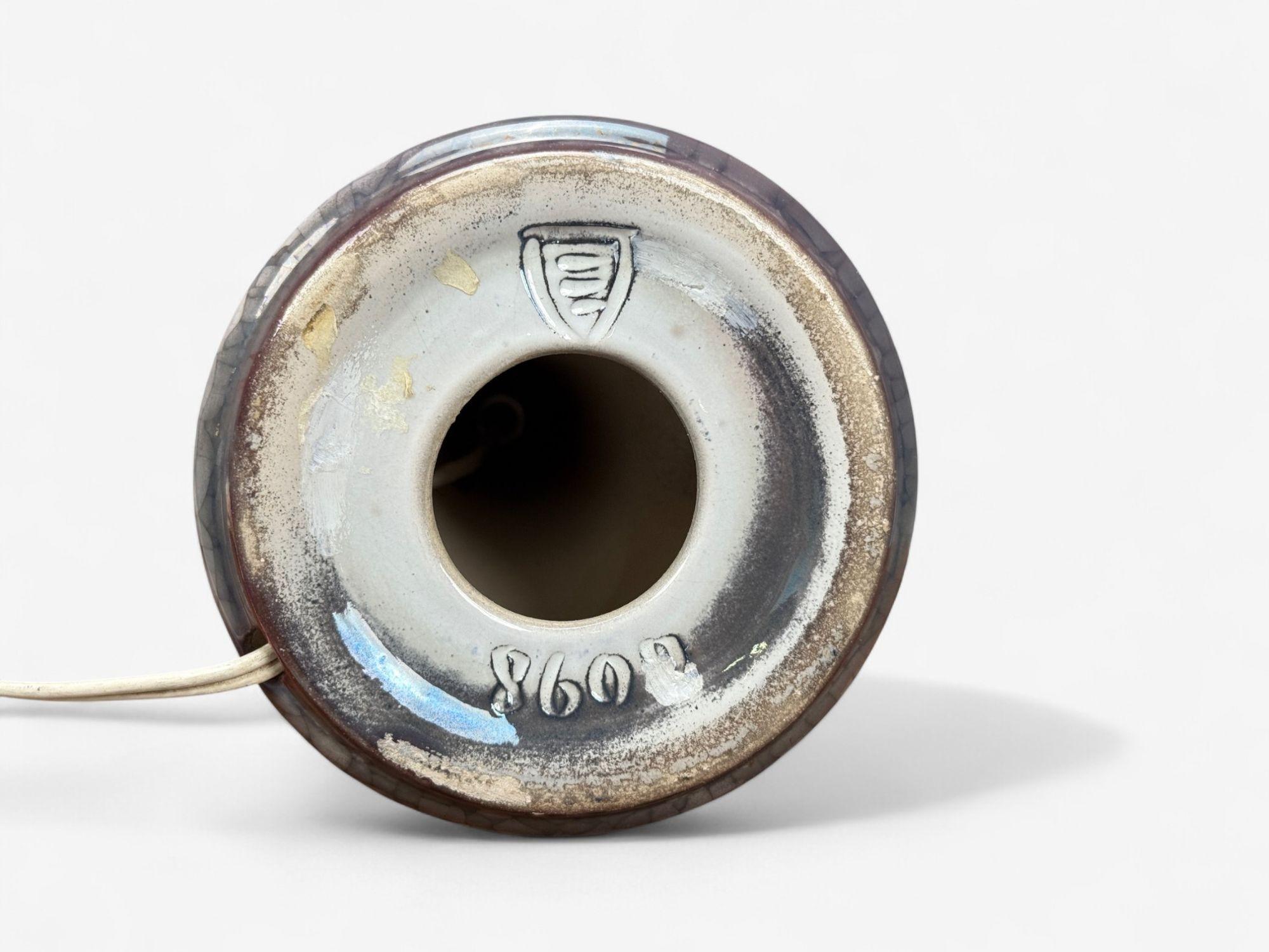 Michael Andersen, Glazed Stoneware, Table Lamp, Denmark, 1970s For Sale 1