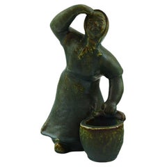 Michael Andersen Keramik, Bornholm, Große Figur einer Fischerwife
