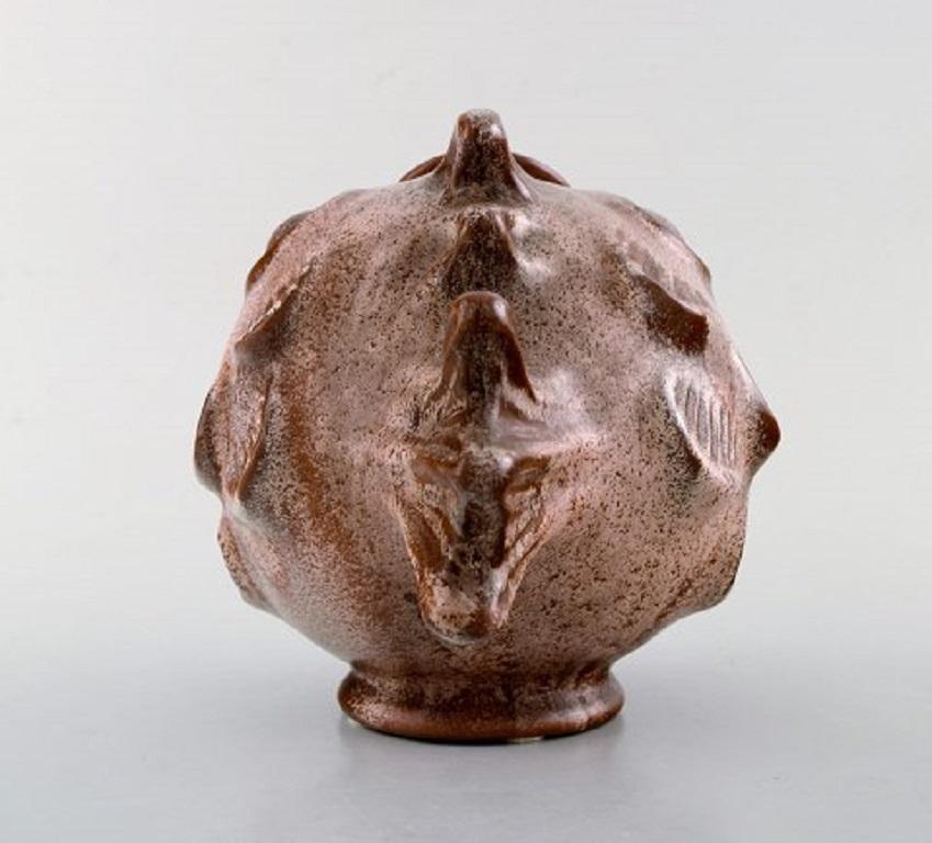 Milieu du XXe siècle Michael Andersen, Poisson rare en céramique émaillée, années 1950 en vente