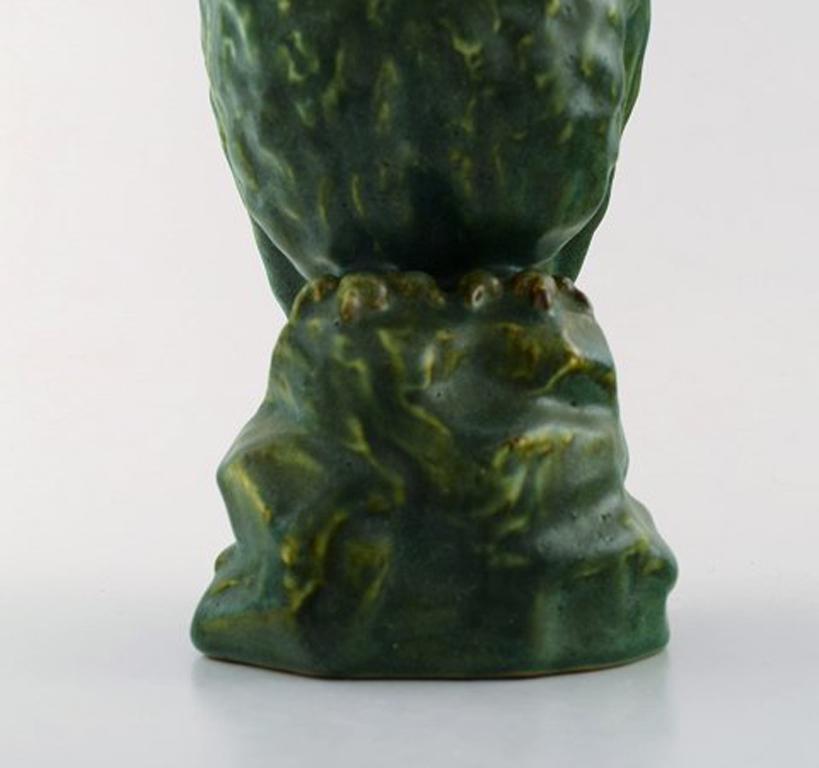 Mid-20th Century Michael Andersen. Rare Owl in Glazed Stoneware, 1950s-1960s