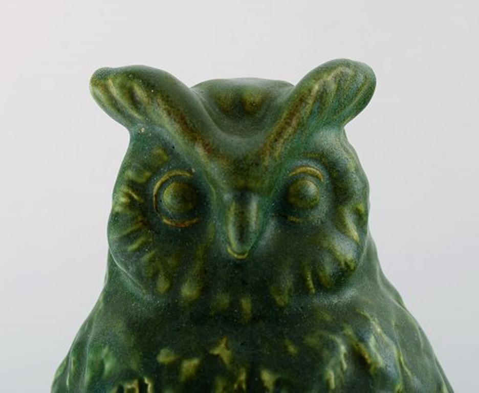 Michael Andersen. Rare Owl in Glazed Stoneware, 1950s-1960s 1