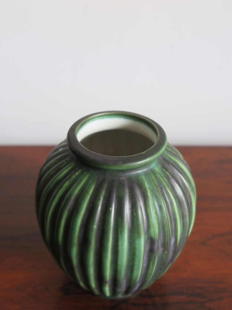 Michael Andersen Scandinavian Mid-Century Modern Green Ceramic Vases, 1940s  For Sale at 1stDibs | mid century scandinavian pottery, modern green vase, michael  andersen pottery