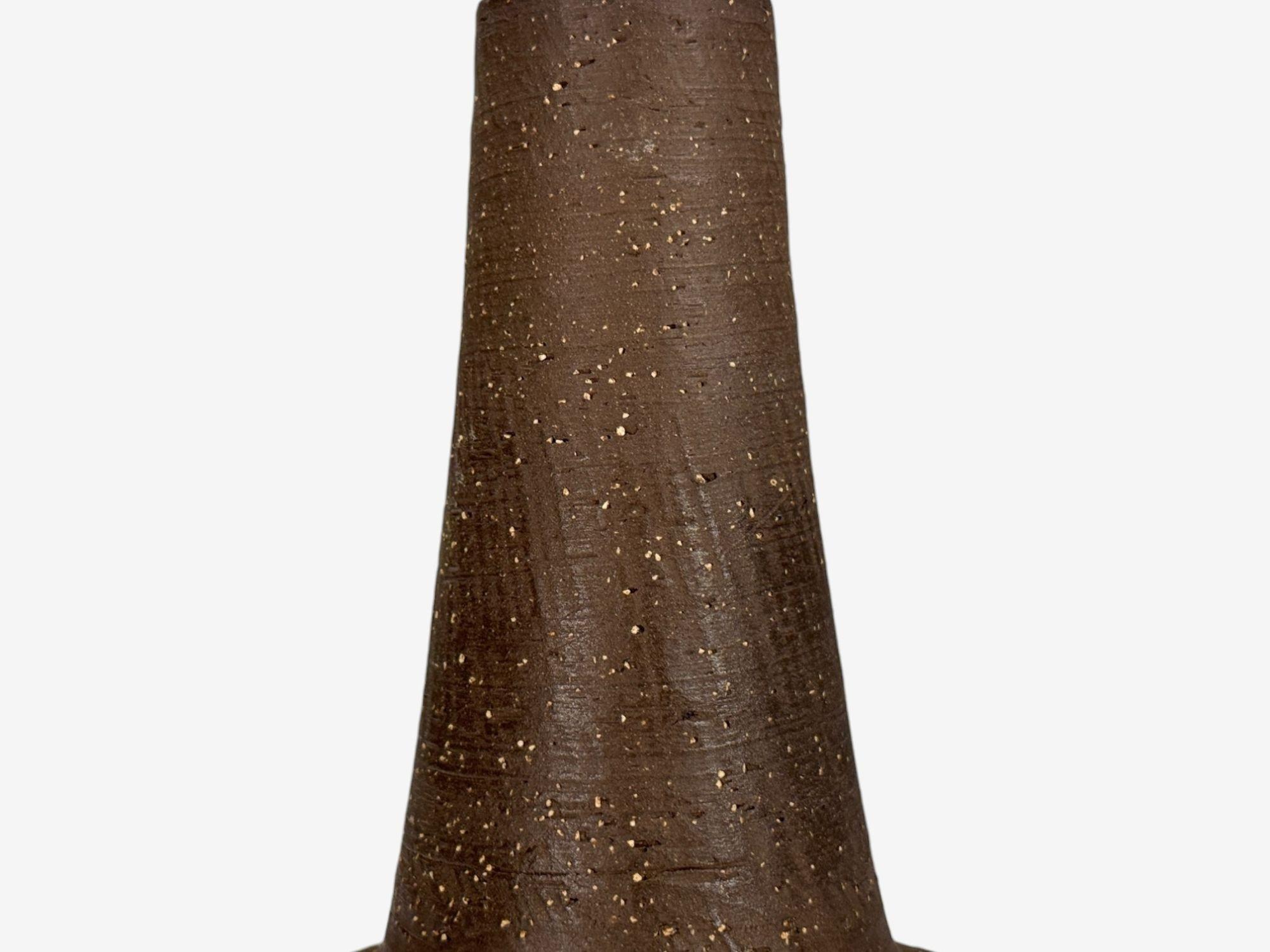 Mid-20th Century Michael Andersen & Søn, Brown Stoneware, Table Lamp, Denmark, 1960s For Sale