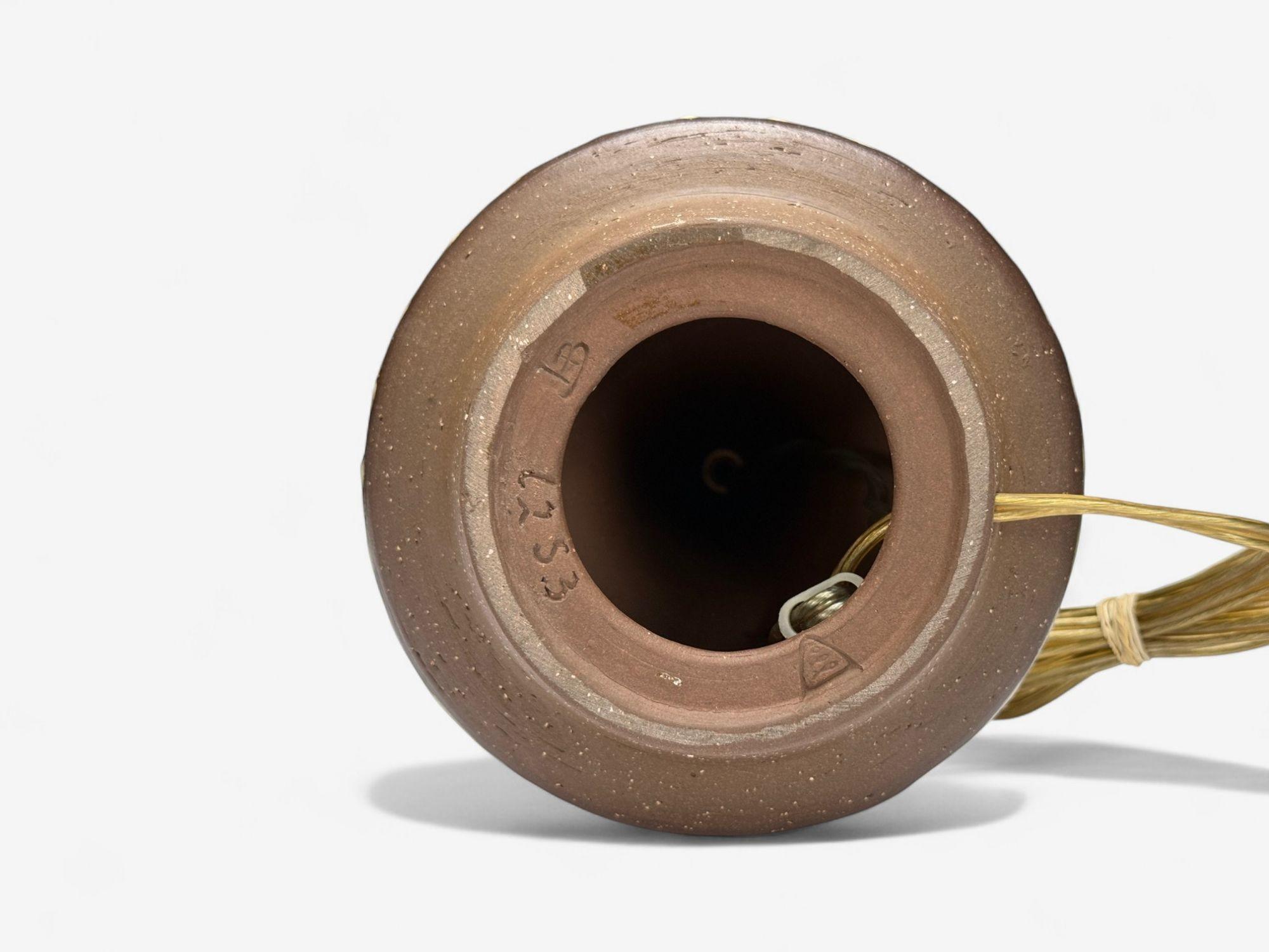 Michael Andersen & Søn, Brown Stoneware, Table Lamp, Denmark, 1960s For Sale 2