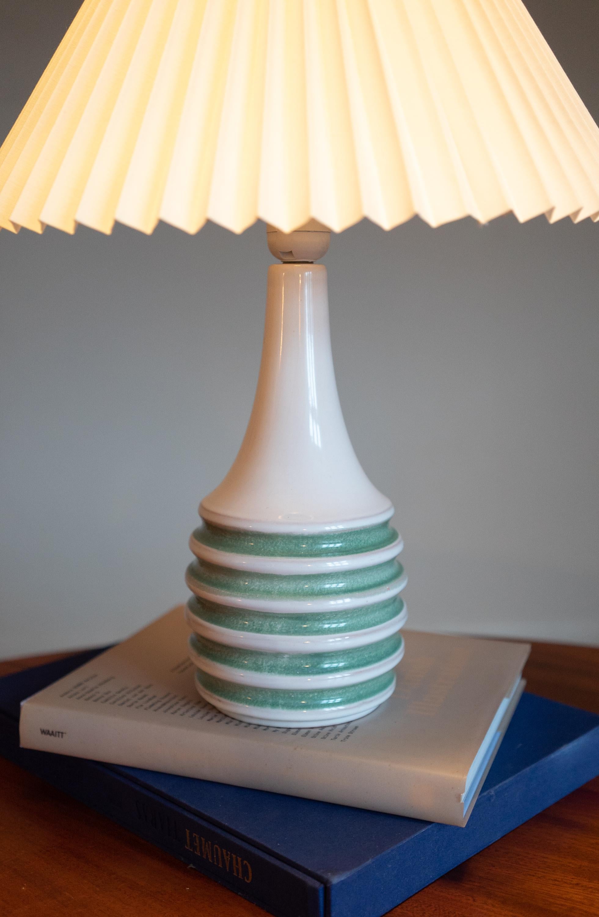 Danish Michael Andersen & Son, Ceramic Table Lamp, Denmark, 1960s For Sale