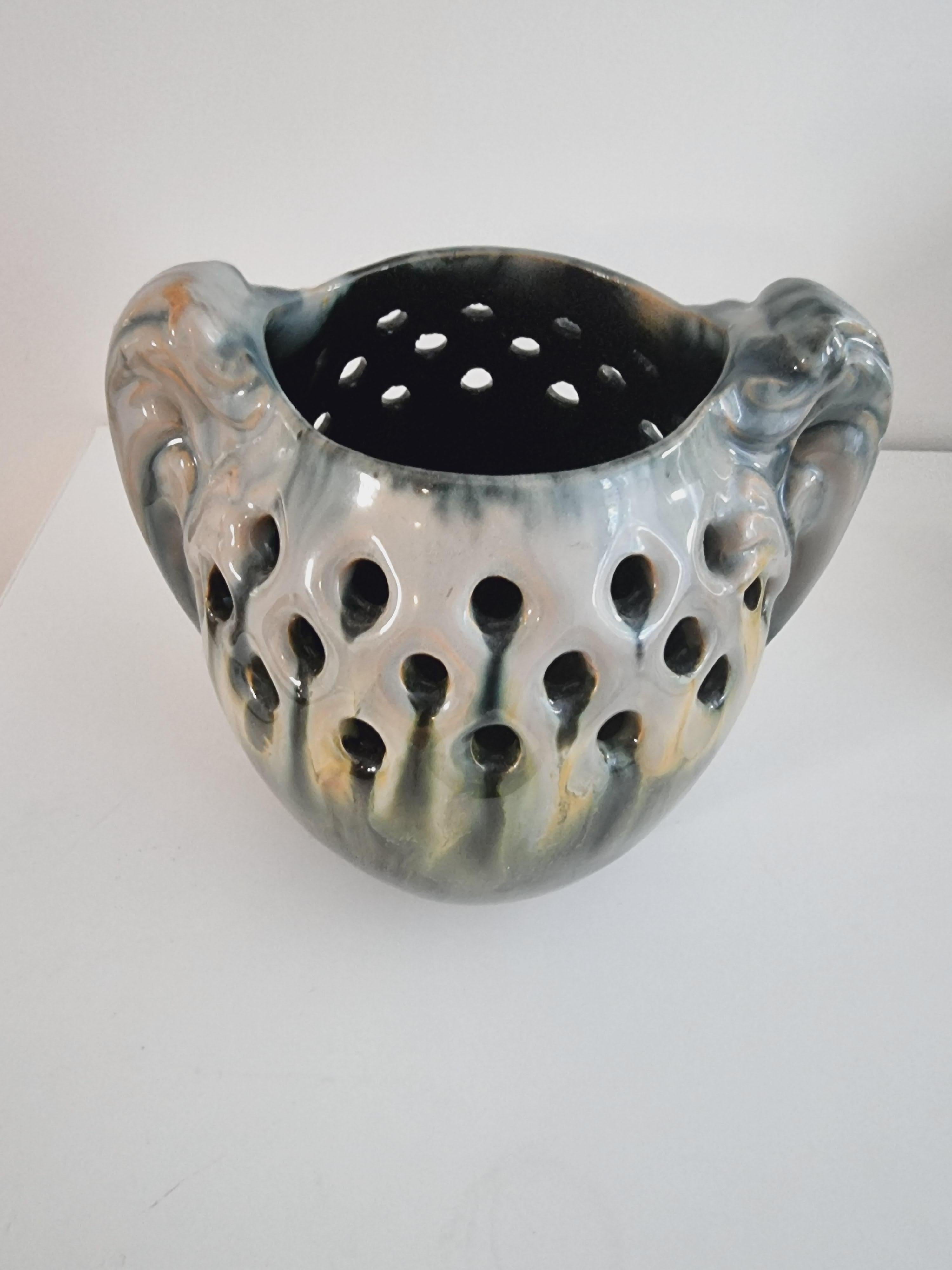 Jugendstil Michael Andersen & Son 'Ma&S', Rare Ceramic Vase, Jugend Early 20th C, Denmark For Sale