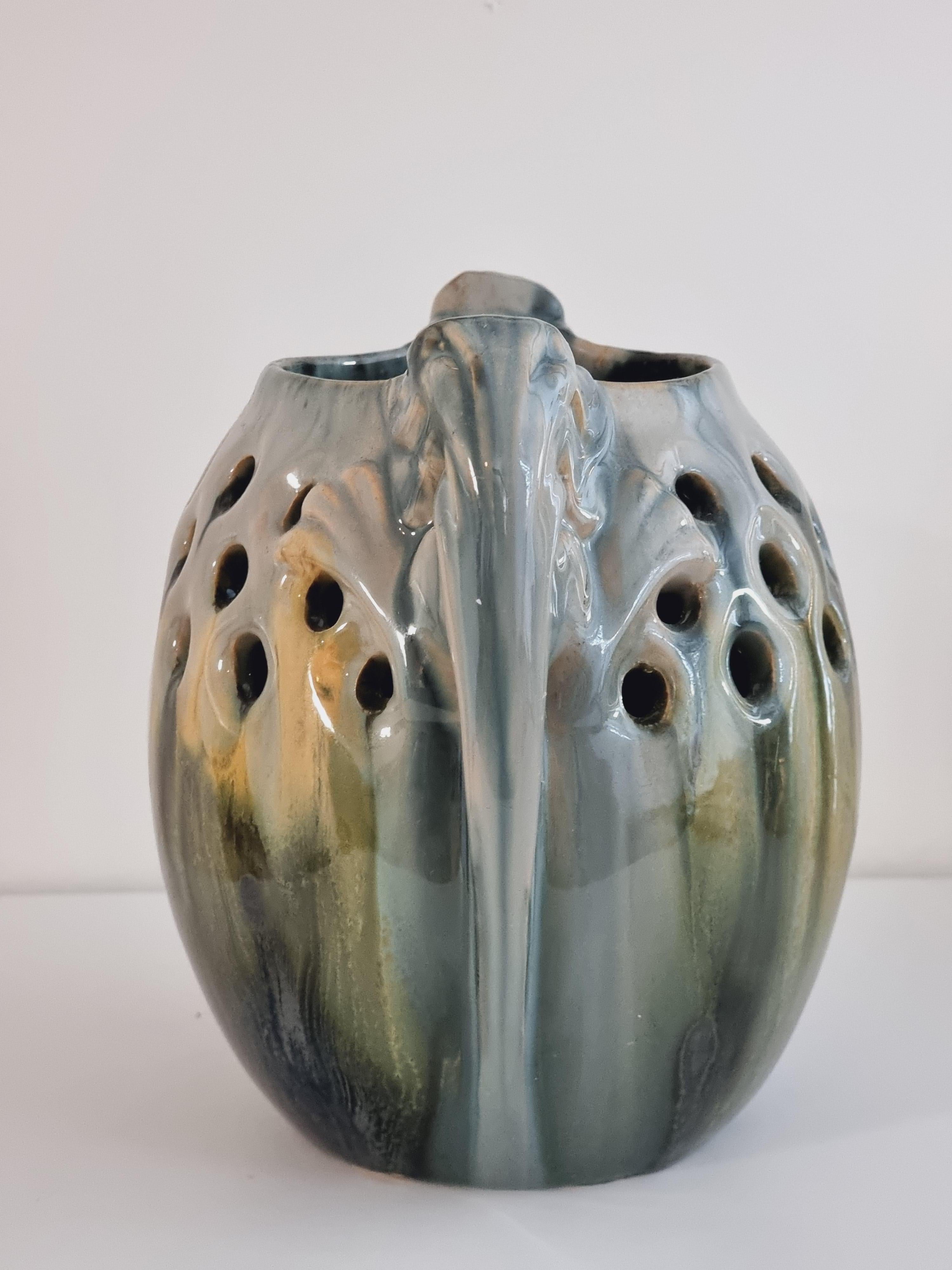 Danois Michael Andersen & Son (MA&S  Vase en céramique rare, Jugend, début du XXe siècle, Danemark  en vente
