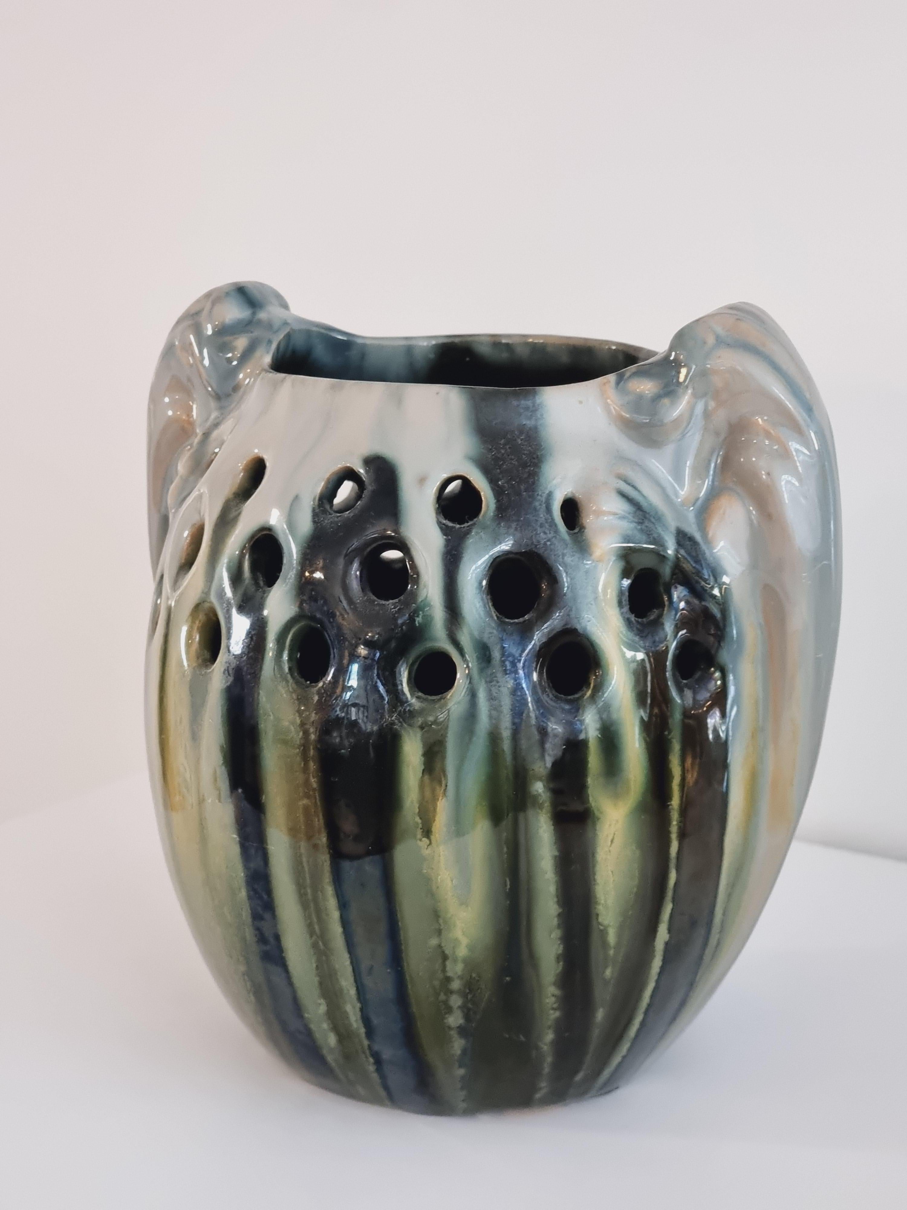 Michael Andersen & Son 'Ma&S', Rare Ceramic Vase, Jugend Early 20th C, Denmark For Sale 3
