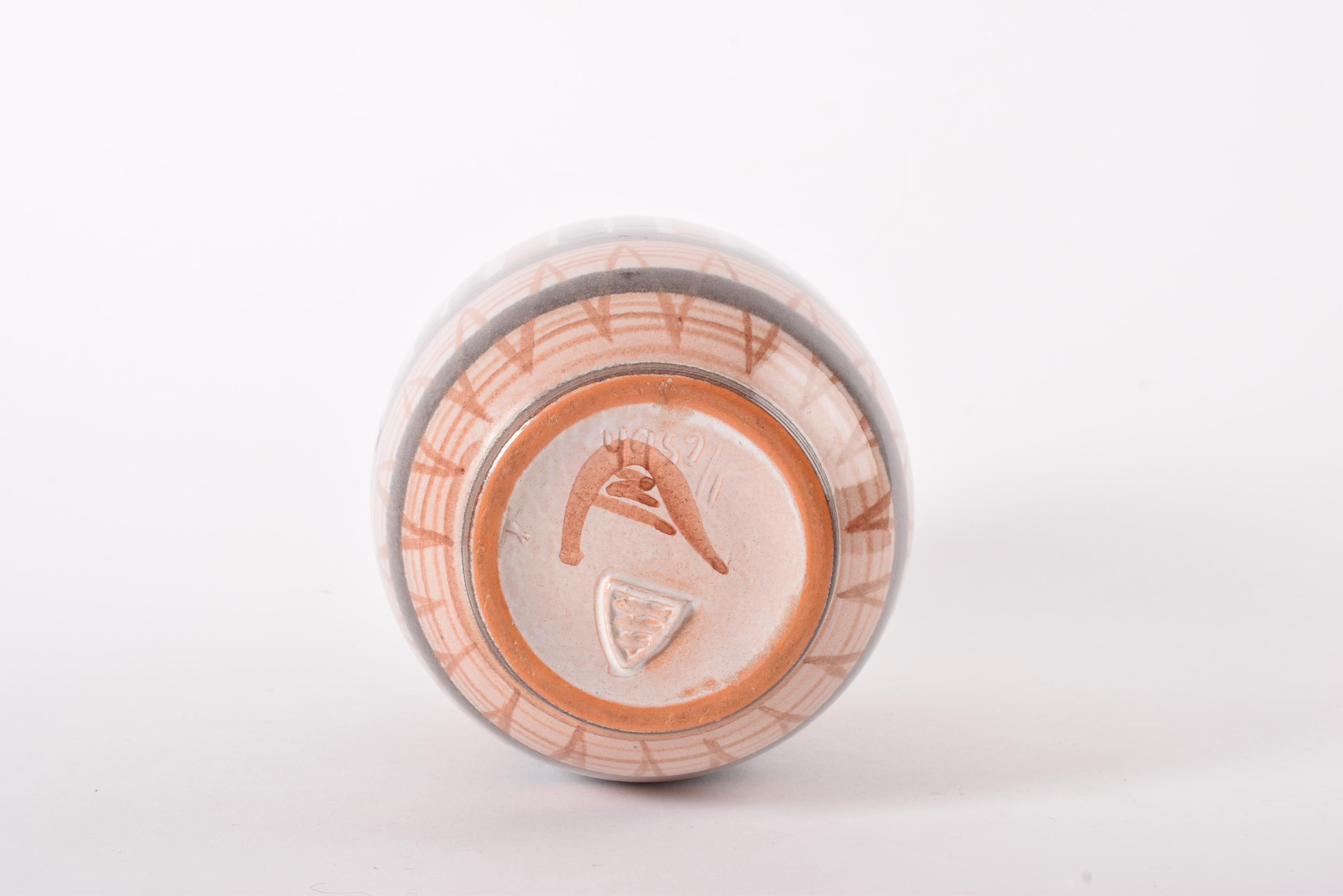 Michael Andersen and Son Vase Ethnic Decoration, Earthy Colors, Danish ...