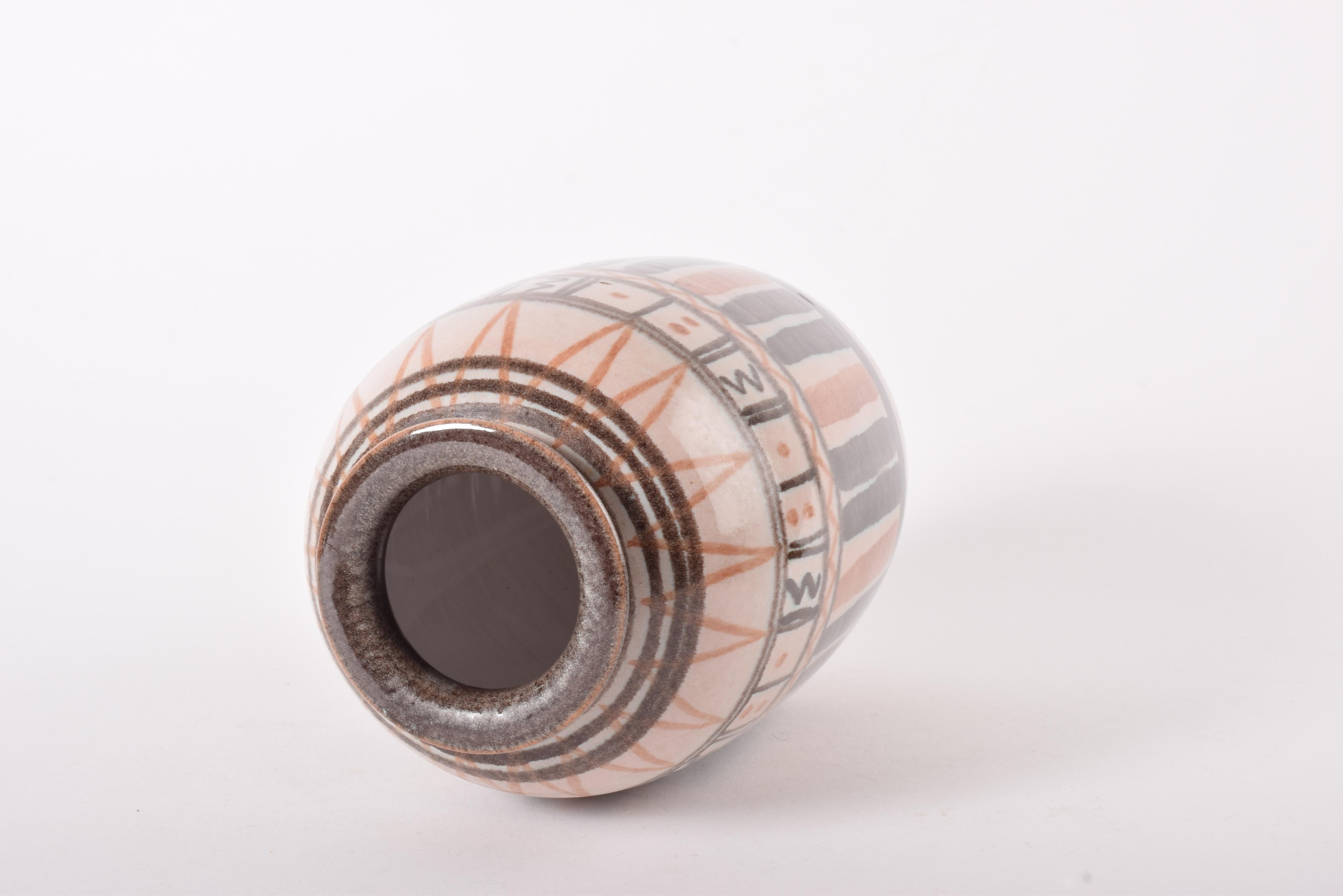 Michael Andersen and Son Vase Ethnic Decoration, Earthy Colors, Danish ...