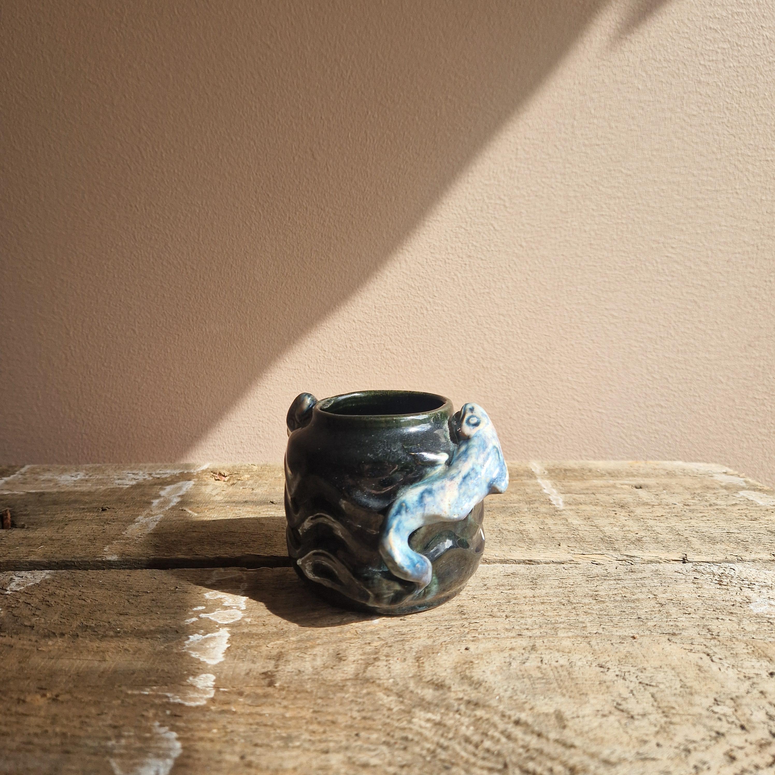 Jugendstil Michael Andersen & Son, Vase, Jugend, Denmark, stoneware en vente