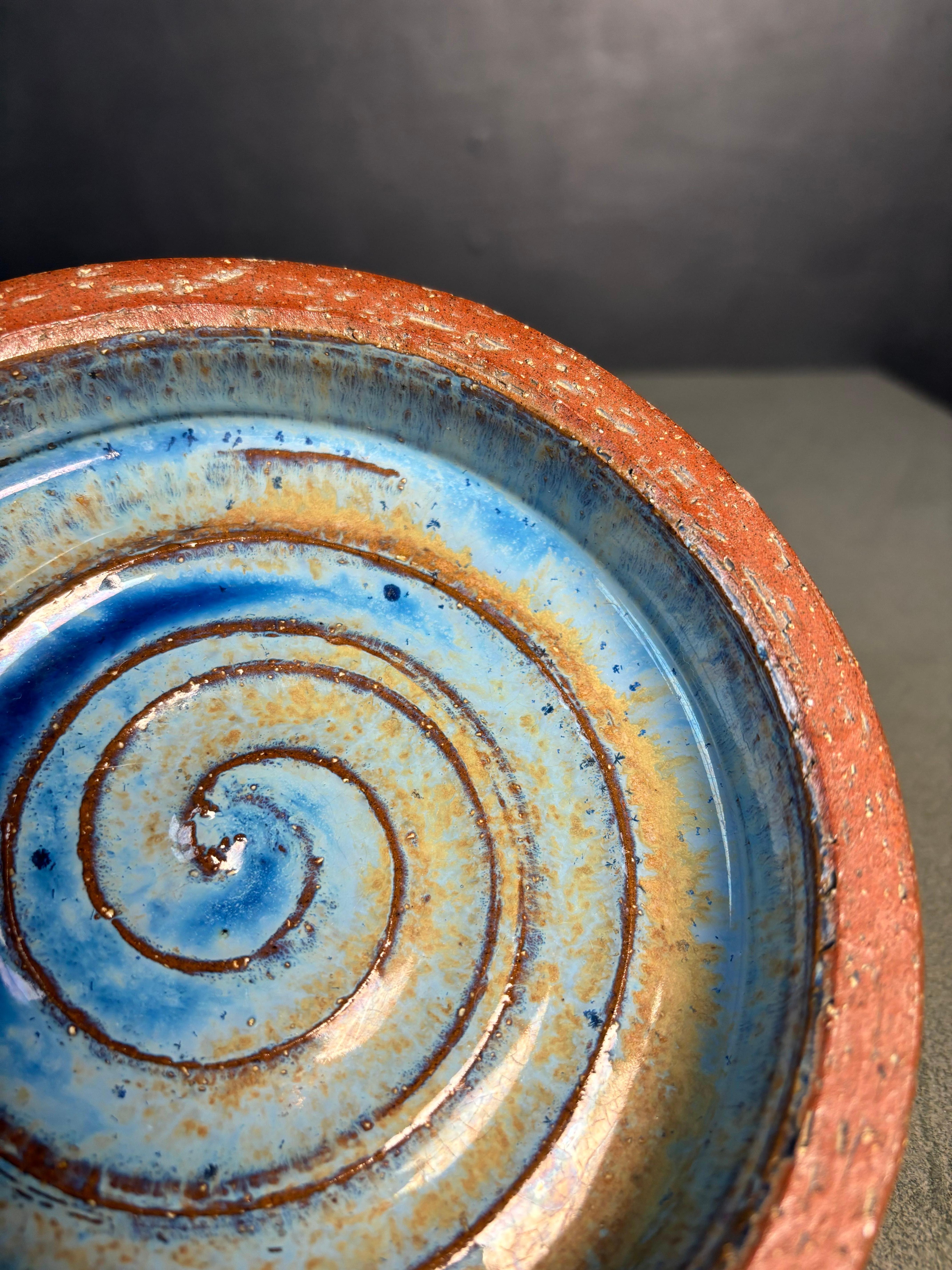 Danish 1950s Michael Andersen Spiral Decor Vide-Poche, Denmark For Sale