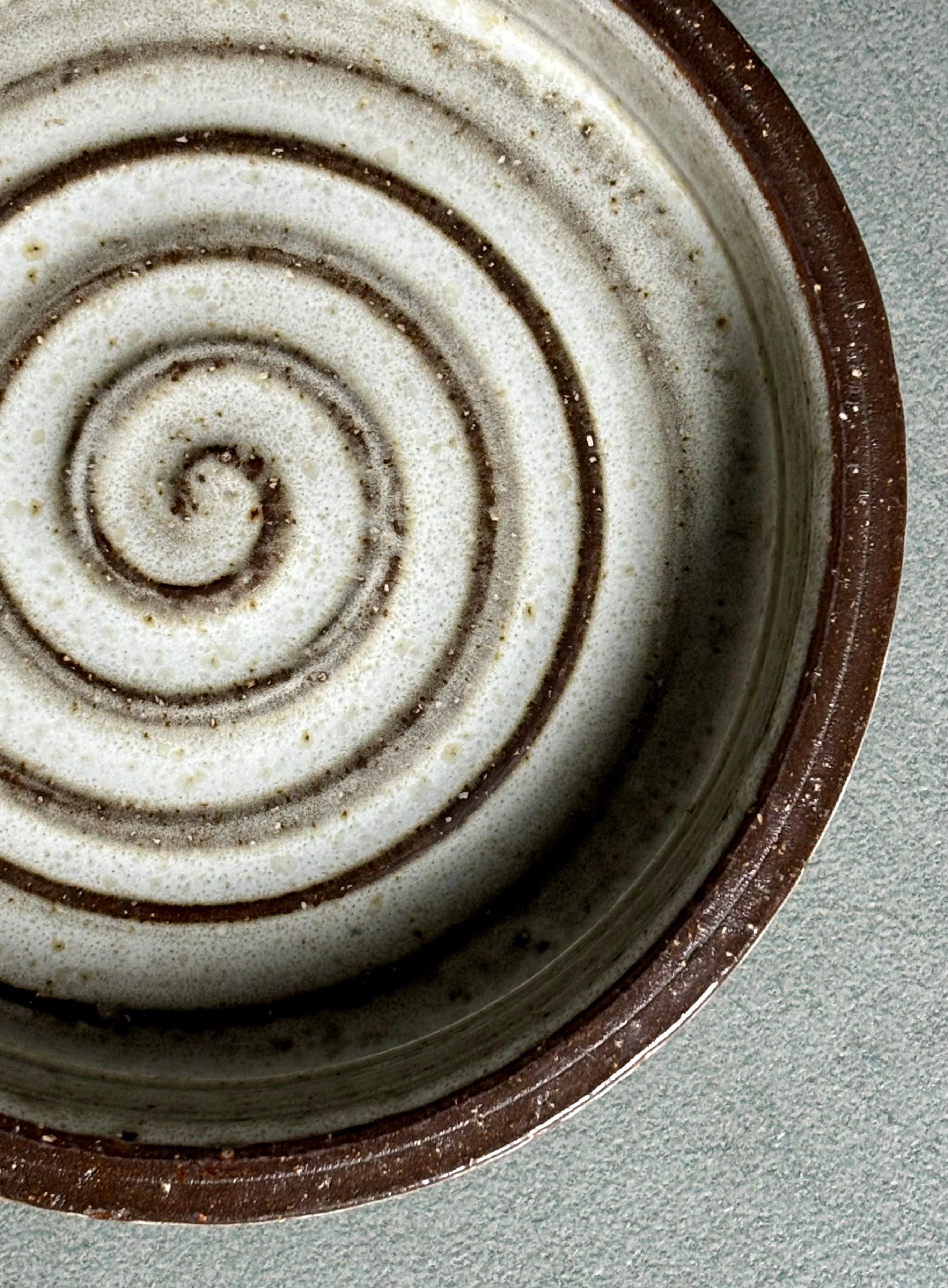 20th Century 1950s Michael Andersen Spiral Decor Vide-Poche, Denmark For Sale