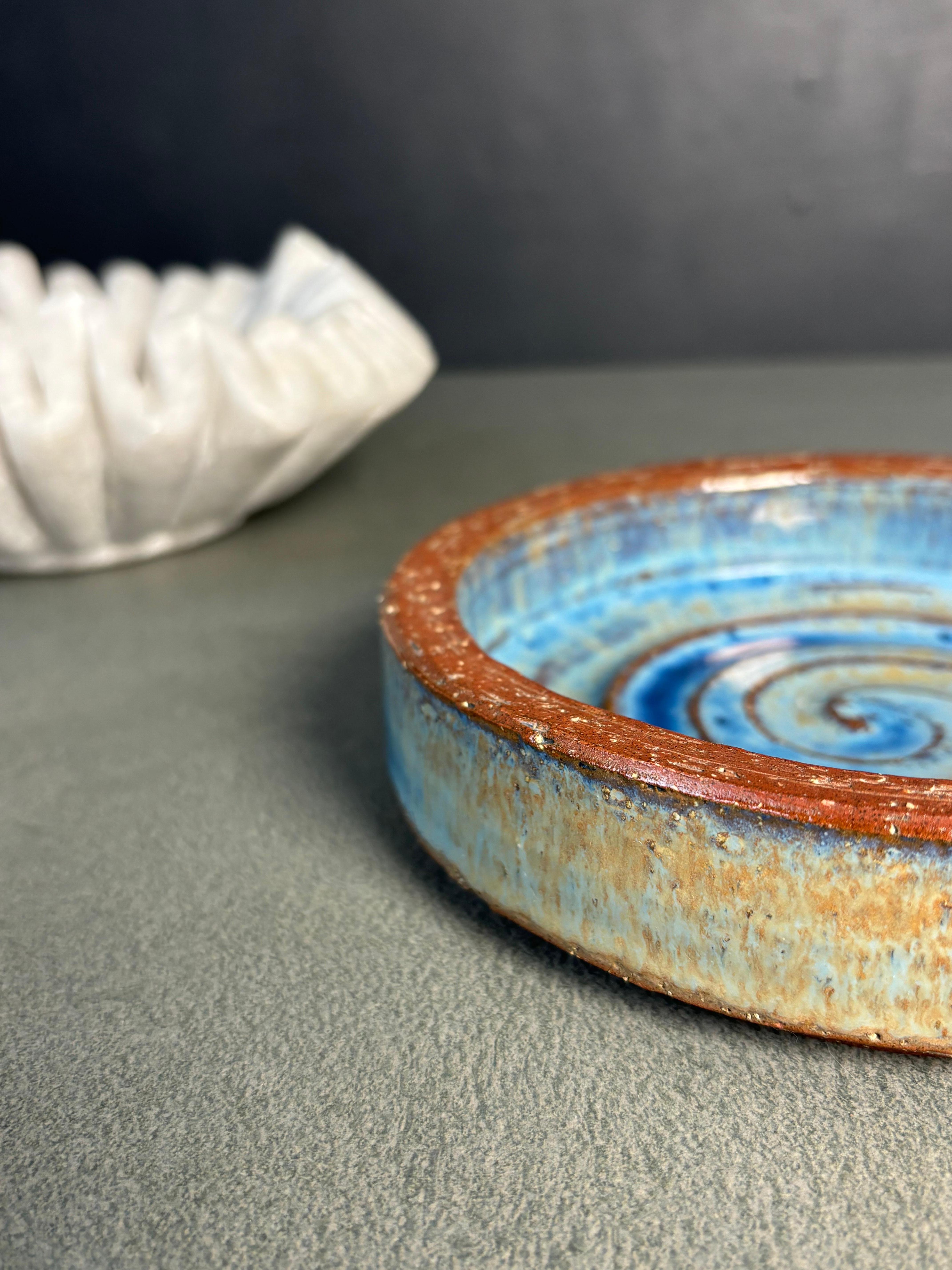 20th Century 1950s Michael Andersen Spiral Decor Vide-Poche, Denmark For Sale