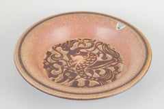 Michael Andersen. Stoneware bowl with mermaid and fish motif, 1960s/70s