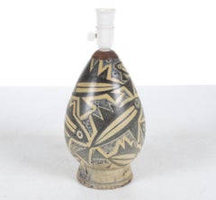 Michael Andersen Studio Pottery Fish Motif Table Lamp