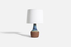 Michael Andersen, Table Lamp, Stoneware, Bornholm, Denmark, 1960s