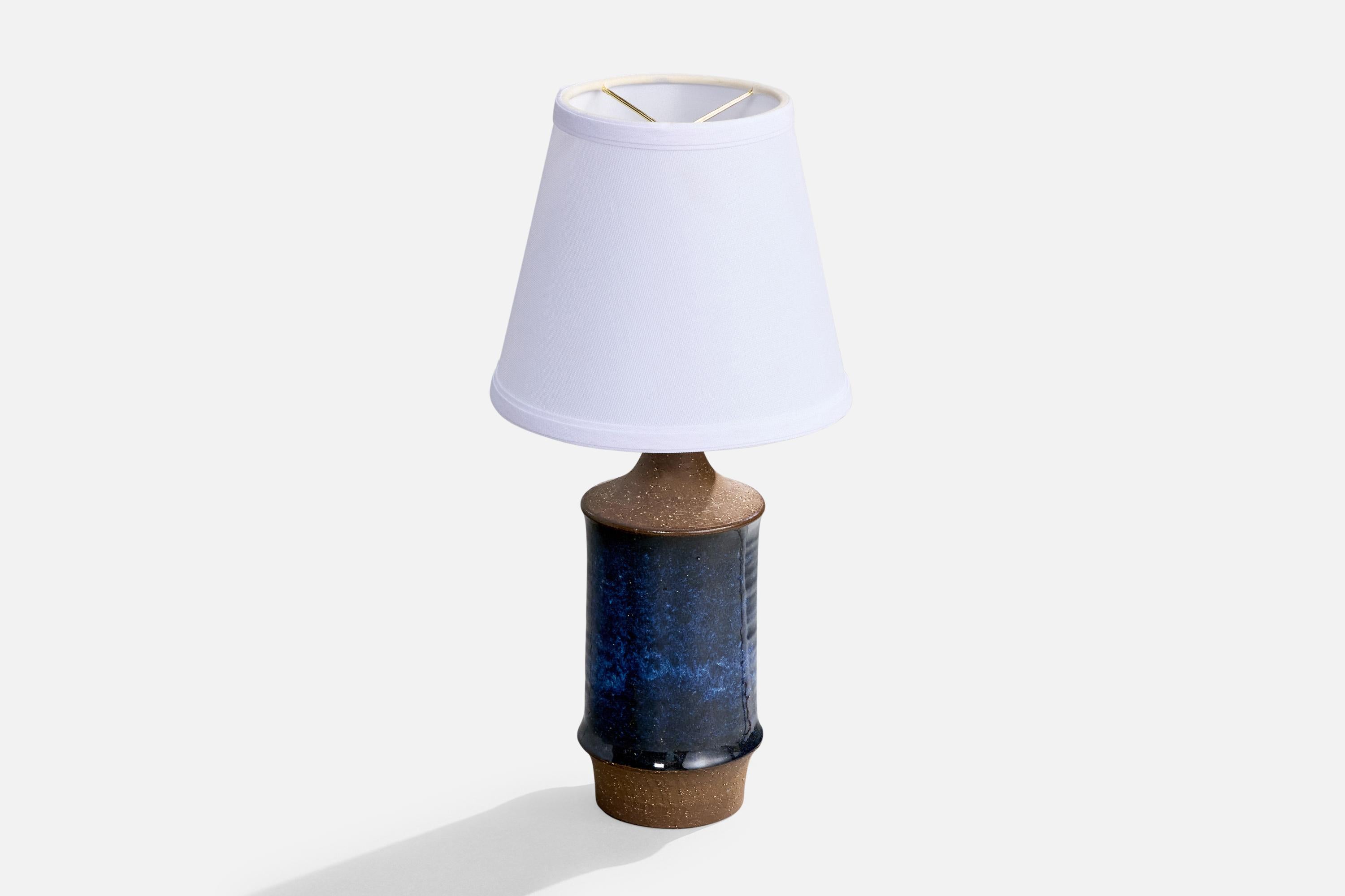 Mid-Century Modern Michael Andersen, Table Lamp, Stoneware, Denmark, 1960s For Sale