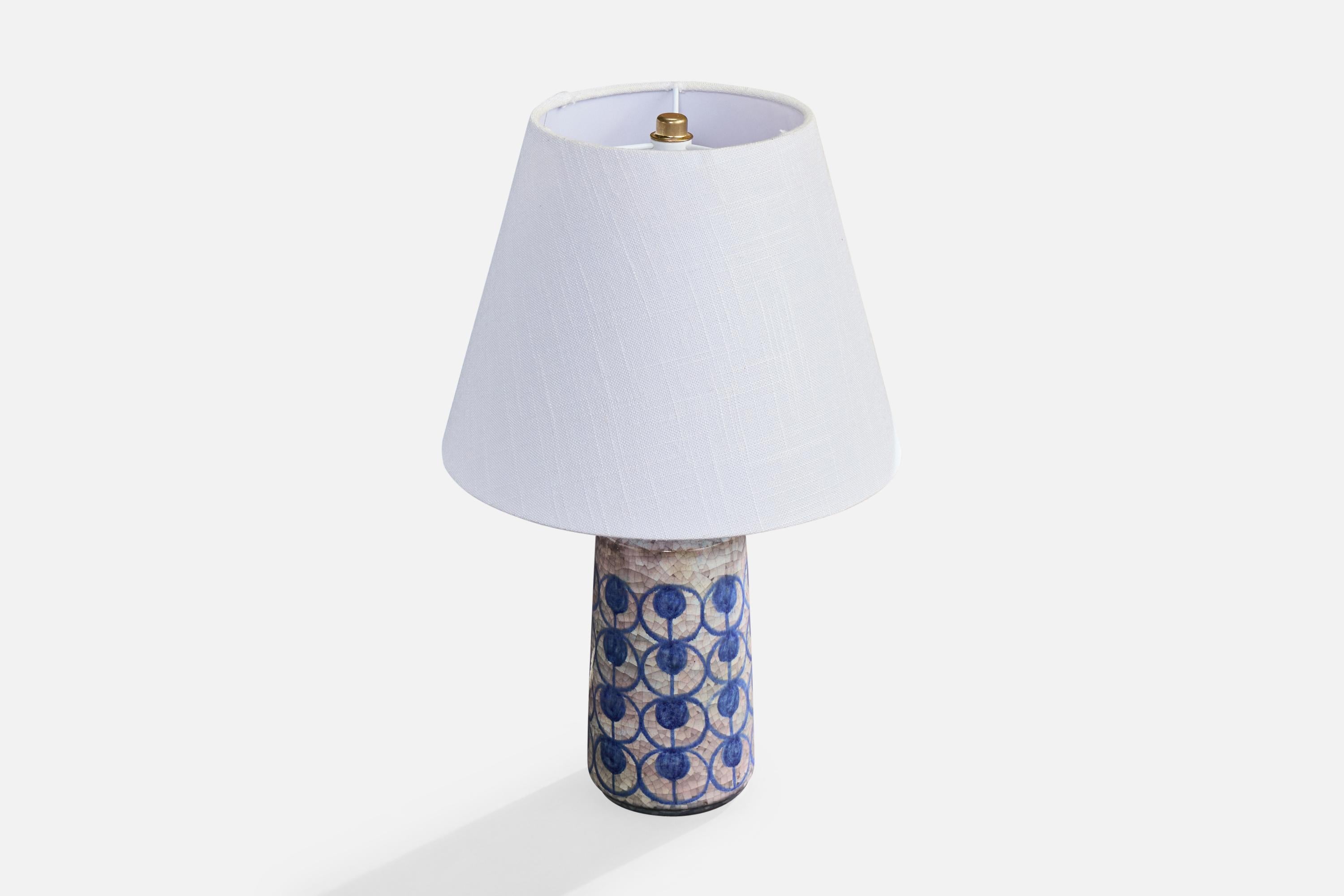 Michael Andersen, Table Lamp, Stoneware, Denmark, 1960s Moderno de mediados de siglo en venta