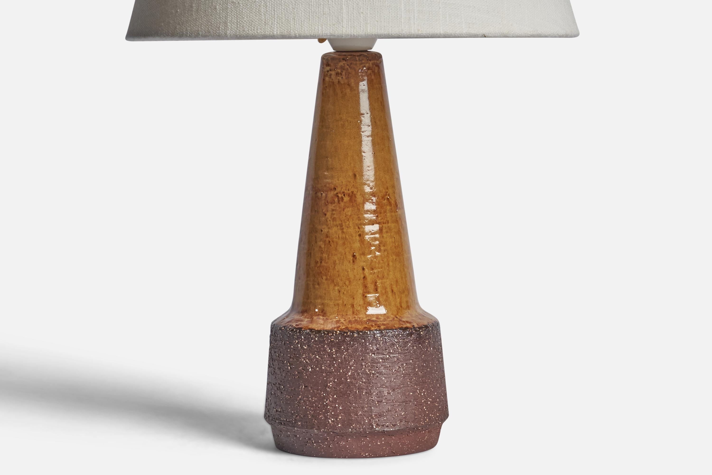 Danish Michael Andersen, Table Lamp, Stoneware, Denmark, 1960s For Sale