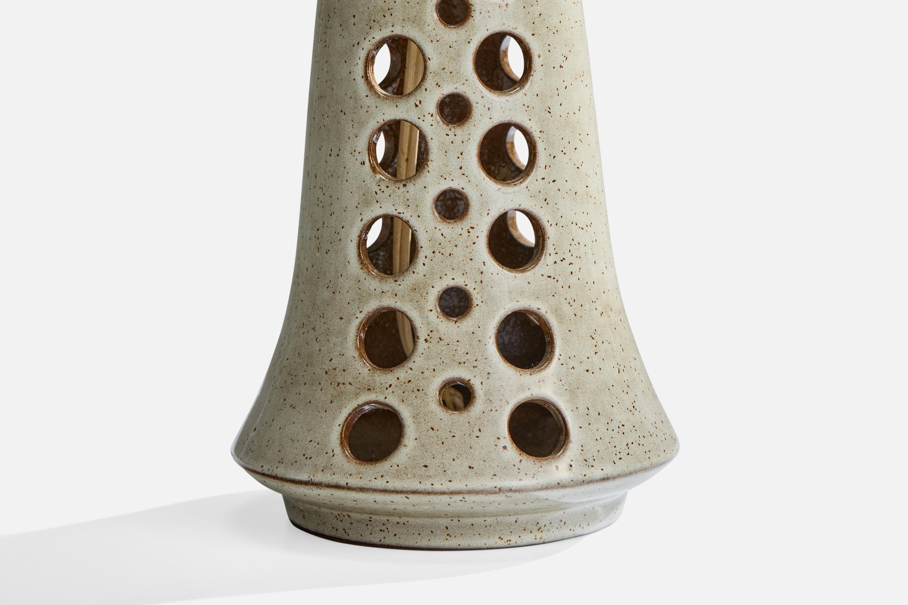 Metà XX secolo Michael Andersen, Lampada da tavolo, Gres, Danimarca, anni '60 in vendita