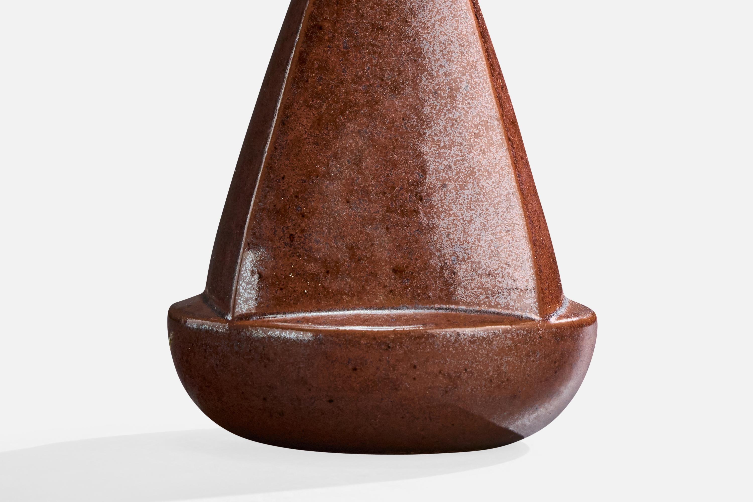 Mid-20th Century Michael Andersen, Table Lamp, Stoneware, Denmark, 1960s For Sale