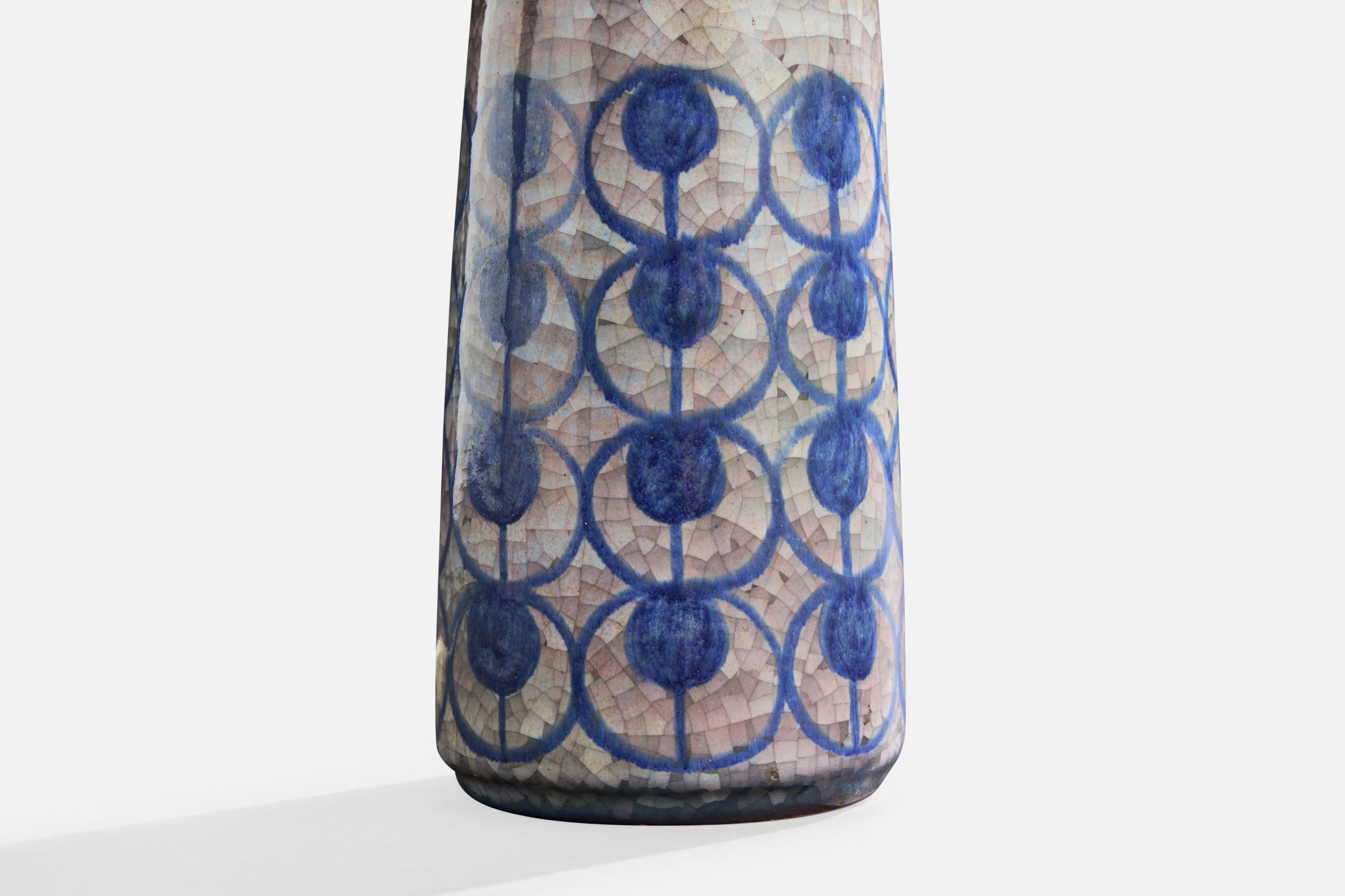 Michael Andersen, Table Lamp, Stoneware, Denmark, 1960s Gres en venta