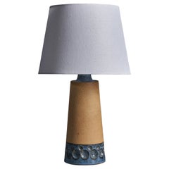 Michael Andersen, Tischlampe, Steingut, Dänemark, 1960er Jahre