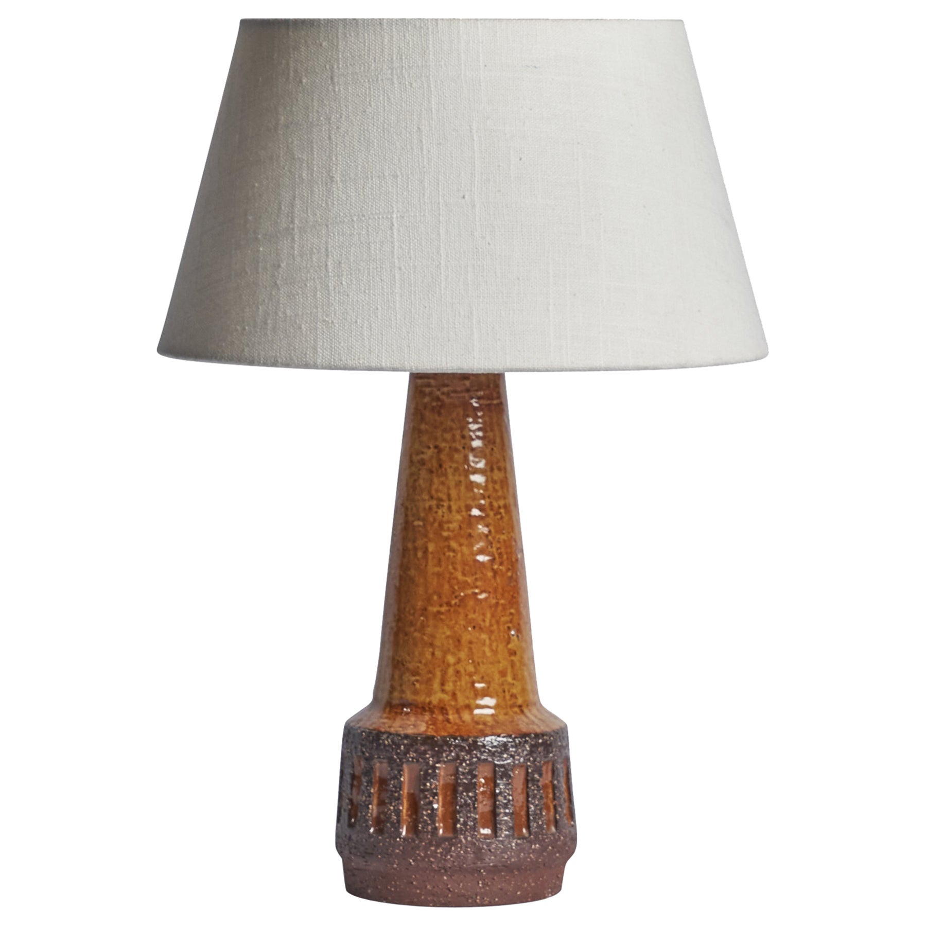 Michael Andersen, Tischlampe, Steingut, Dänemark, 1960er Jahre