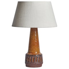 Michael Andersen, Tischlampe, Steingut, Dänemark, 1960er Jahre