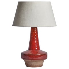 Michael Andersen, Table Lamp, Stoneware, Denmark, 1960s