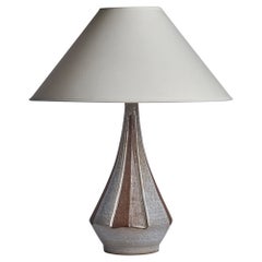 Michael Andersen, Tischlampe, Steingut, Dänemark, 1960er Jahre