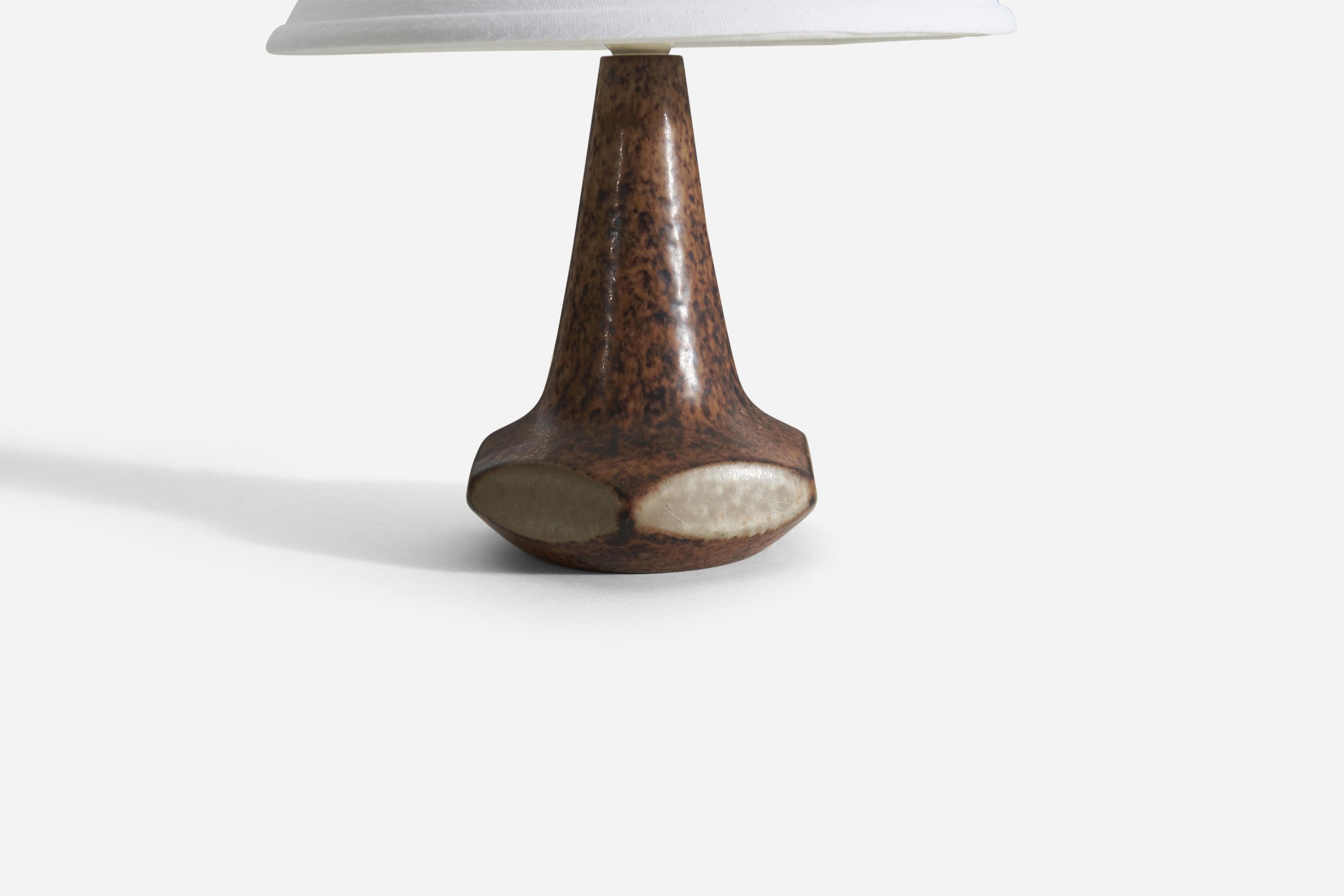 Mid-Century Modern Michael Andersen, Table Lamps, Glazed Stoneware, Bornholm, Denmark, 1960s