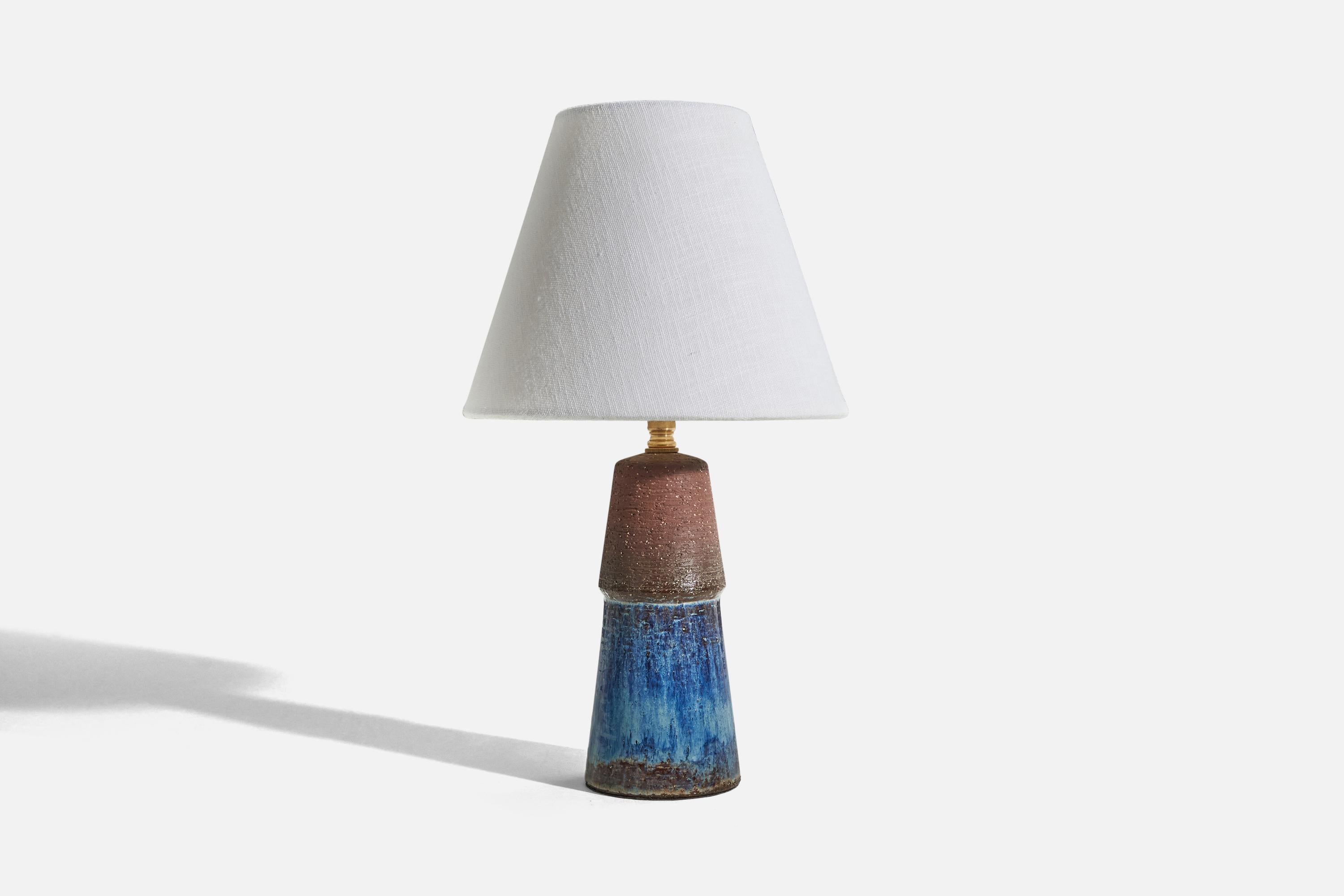 Danois Michael Andersen, Lampes de Table, Grès Vernissé, Bornholm, Danemark, Années 1960 en vente